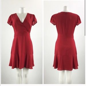 Le Chateau red polka dot dress